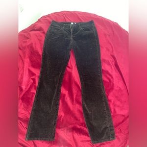 Levi’s low waisted brown corduroy flare jeans